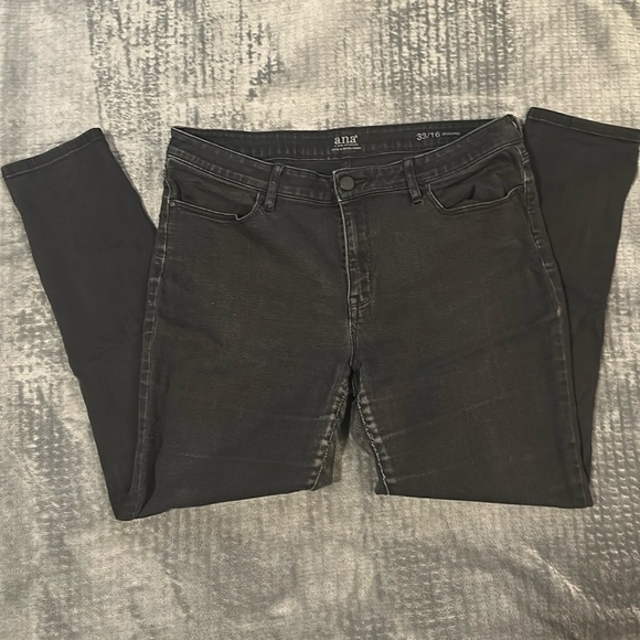 A.N.A Black (Jeggings) Jeans 33/16 - Picture 1 of 4